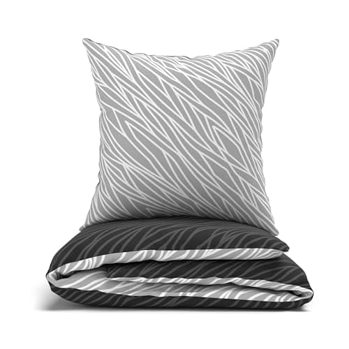 LARAWELL Bettwäsche-Set 135x200 Baumwolle