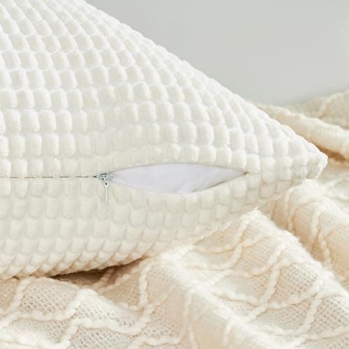Topfinel Kissenbezüge 40x40 cm 4er-Set Rosa – Cord-Optik, flauschig, GRS‑zertifiziert