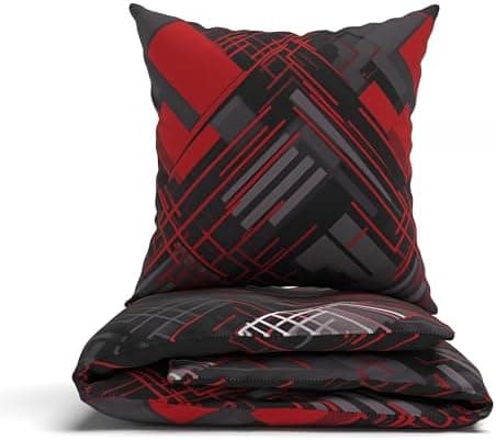 LARAWELL Bettwäsche-Set 135x200 Baumwolle