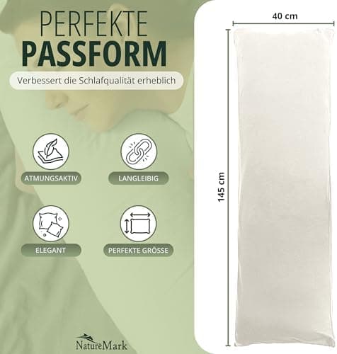 NatureMark Jersey Kissenbezüge – weich & atmungsaktiv, hautfreundlich – 40x40 cm, Anthrazit