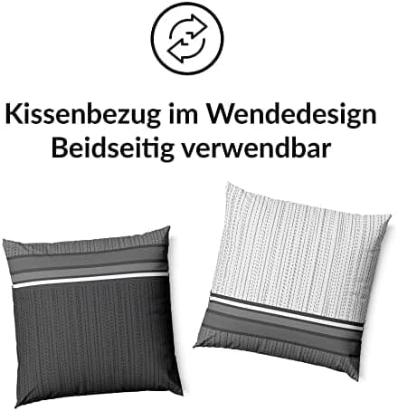 LARAWELL Bettwäsche-Set 135x200 Baumwolle