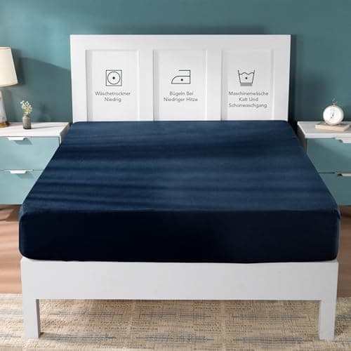 Utopia Bedding Jersey-Spannbettlaken 120 x 200 cm (25 cm) – Anthrazit, Baumwollmischung