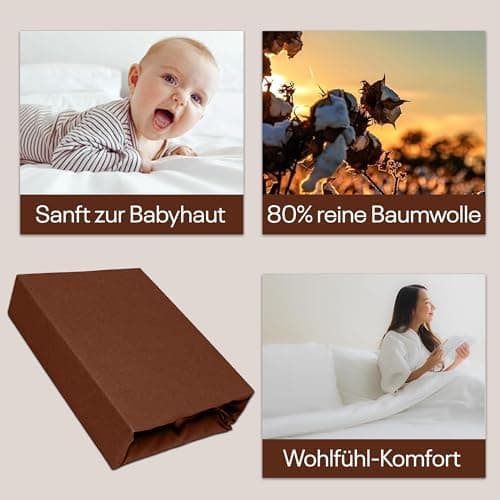 Spannbettlaken 100% Baumwolle-Jersey für Kinder