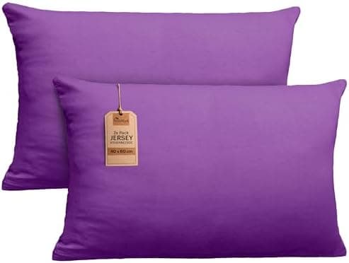 NatureMark Jersey Kissenbezüge – weich & atmungsaktiv, hautfreundlich – 40x40 cm, Anthrazit