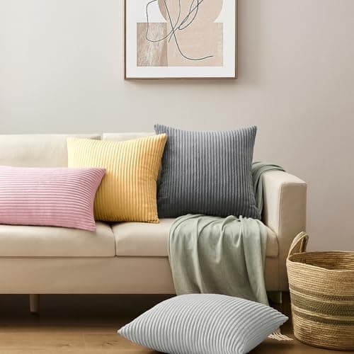 Softalker Kissenbezug 40x40 cm – 2er Set flauschig rosa, Dekokissenbezug für Sofa, Wohnzimmer & Schlafzimmer