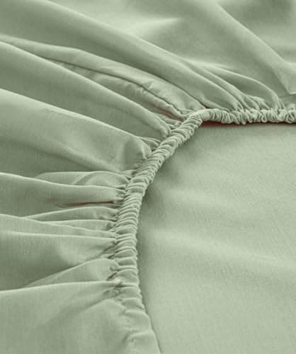1) Spannbettlaken 100x200 cm Hellgrün — 100% Baumwolle-Jersey mit Lycra, für Matratzen bis 25 cm

2) Jersey-Spannbettlak