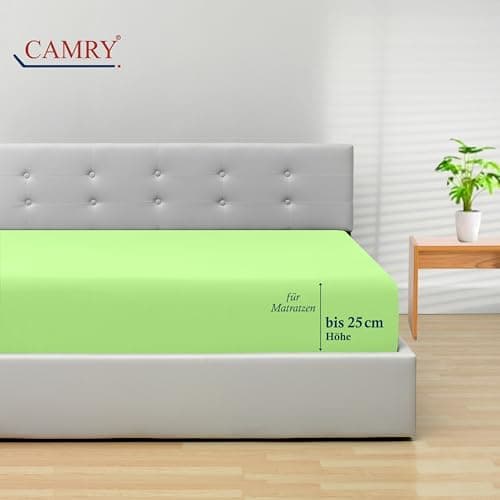 Camry Spannbettlaken 180x200–200x200 cm – Baumwoll‑Jersey Orange