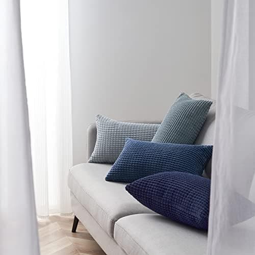 Topfinel Kissenbezüge 40x40 cm 4er-Set Rosa – Cord-Optik, flauschig, GRS‑zertifiziert