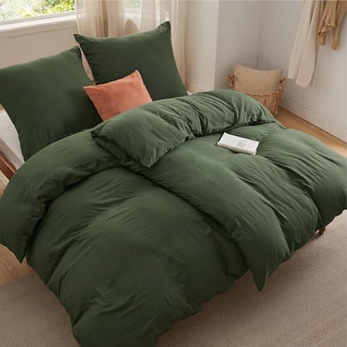 BEDSURE Bettwäsche 135x200 4‑teilig – Weiches Baumwoll‑Feeling Bettwäsche‑Set 135 x 200 cm, inkl. 2 Kissenbezüge 80x80,