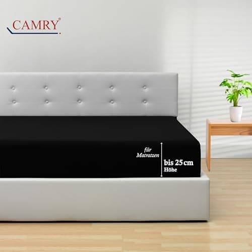 Camry Spannbettlaken 180x200–200x200 cm – Baumwoll‑Jersey Orange