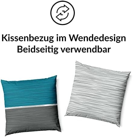 LARAWELL Bettwäsche-Set 135x200 Baumwolle