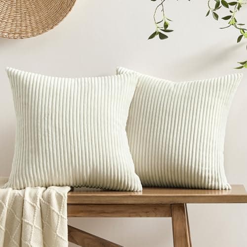 Softalker Kissenbezug 40x40 cm – 2er Set flauschig rosa, Dekokissenbezug für Sofa, Wohnzimmer & Schlafzimmer