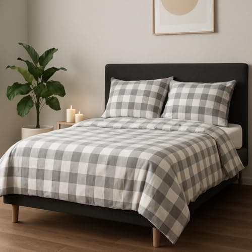 Bettwäsche 155x220 Baumwolle Jeans Blau – 2-teilig mit Reißverschluss, Bettbezug 155x220 + Kissenbezug 80x80