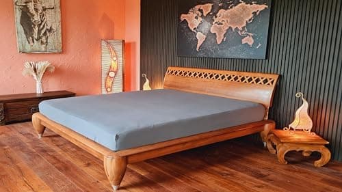 AVANTGARDE Spannbettlaken 180x200–200x220 cm, 40 cm Steg – 100% Jersey-Baumwolle 170 g/m², OEKO-TEX – passend für Boxspr