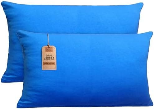 NatureMark Jersey Kissenbezüge – weich & atmungsaktiv, hautfreundlich – 40x40 cm, Anthrazit