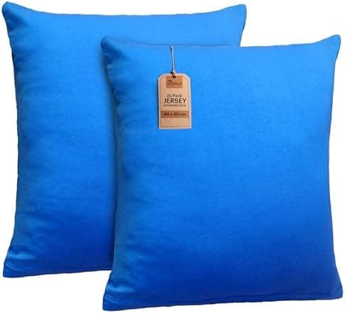 NatureMark Jersey Kissenbezüge – weich & atmungsaktiv, hautfreundlich – 40x40 cm, Anthrazit