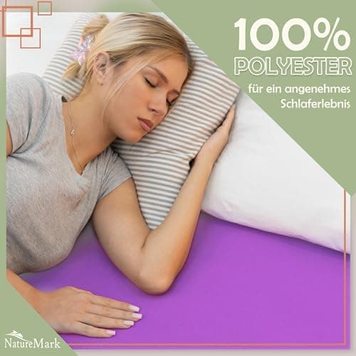 NatureMark Mikrofaser-Spannbettlaken 90x200–100x200 cm, türkis
