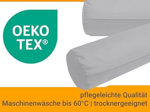 Doppelpack Baumwoll-Kissenbezüge 40 x 15 cm – Navyblau, schlichtes modernes Design