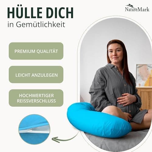 NatureMark Jersey Kissenbezüge – weich & atmungsaktiv, hautfreundlich – 40x40 cm, Anthrazit
