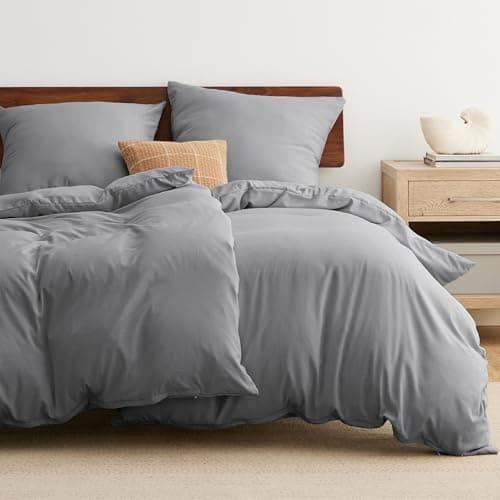 BEDSURE Bettwäsche 135x200 4‑teilig – Weiches Baumwoll‑Feeling Bettwäsche‑Set 135 x 200 cm, inkl. 2 Kissenbezüge 80x80,