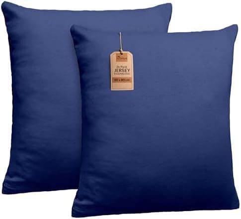 NatureMark Jersey Kissenbezüge – weich & atmungsaktiv, hautfreundlich – 40x40 cm, Anthrazit