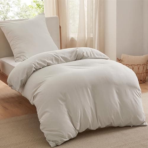 BEDSURE Bettwäsche 135x200 4‑teilig – Weiches Baumwoll‑Feeling Bettwäsche‑Set 135 x 200 cm, inkl. 2 Kissenbezüge 80x80,