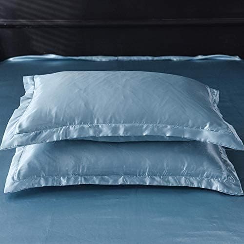 Bettwäsche-Set aus reiner Seide – Blau, Queen- & King-Size