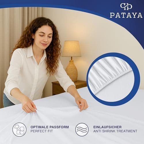 Pataya Spannbettlaken 140x200 cm – Oeko-TEX® Baumwollmischung, für Matratzen bis 25 cm (Anthrazit)
