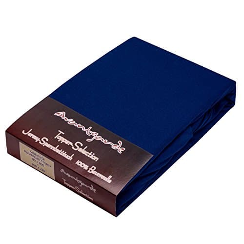 AVANTGARDE Spannbettlaken 180x200–200x220 cm, 40 cm Steg – 100% Jersey-Baumwolle 170 g/m², OEKO-TEX – passend für Boxspr