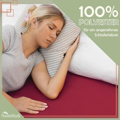 NatureMark Mikrofaser-Spannbettlaken 90x200–100x200 cm, türkis