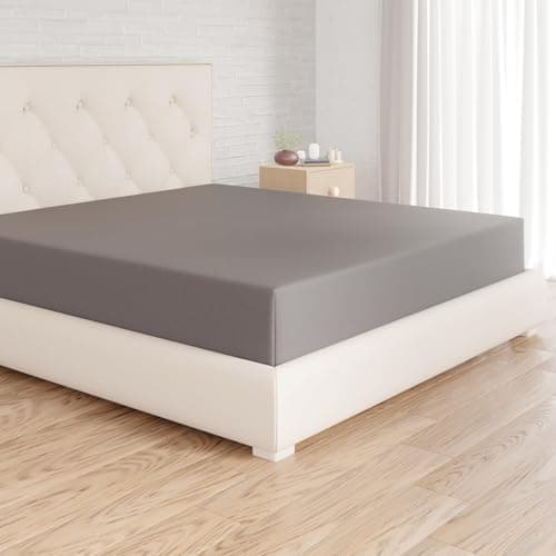 Amazon Basics Spannbettlaken – 100% Baumwolle (Jersey), 120 x 200 cm für Matratzen bis 30 cm