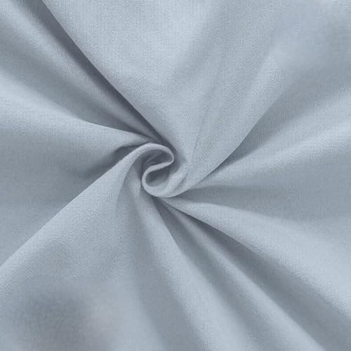 BARBONS Spannbettlaken 140x200 cm – 100% Baumwolle Jersey, für Boxspringbett & Matratzen bis 27 cm – Hellgrau