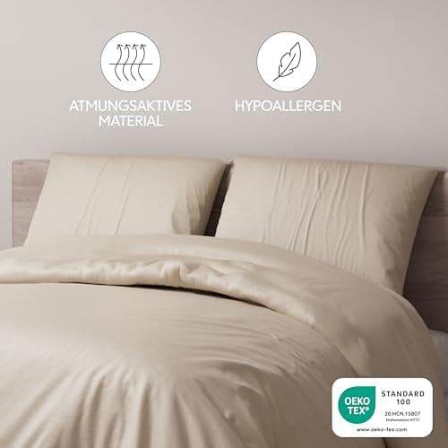 Dreamzie Kissenbezug 40x80 (2er Set) – Mikrofaser weich, OEKO-TEX STANDARD 100, Anthrazit mit Reißverschluss