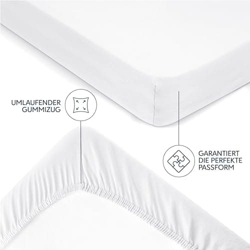 Dreamzie Spannbettlaken 70 x 200 cm – 100% Jersey‑Baumwolle, 150 g/m², OEKO‑TEX® STANDARD 100 – Anthrazit