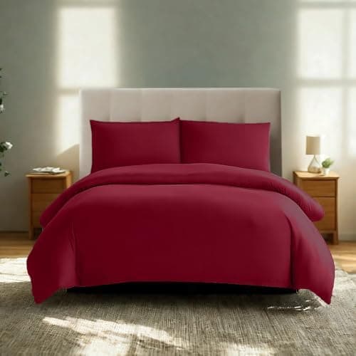 Komfortec Bettwäsche 2‑teilig (Bettbezug 155x220 + Kissenbezug 80x80) – superweiche gebürstete 100% Mikrofaser, Grau, OE