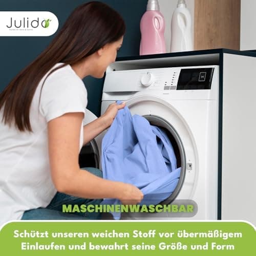 Julido Jersey-Spannbettlaken 140x200 cm – Baumwolle, OEKO-TEX® Standard 100, hautfreundlich & allergikergeeignet, Grün