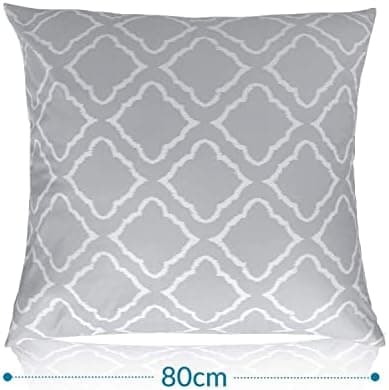 BEDSURE Bettwäsche-Set 135x200 (4-teilig) – Wendebettwäsche OEKO-TEX STANDARD 100 mit Reißverschluss, 2×80x80 Kissenbezü