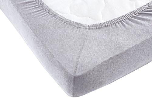 Jersey-Spannbettlaken 100% Baumwolle – 90–100×200 cm, für Matratzen bis 25 cm (Steghöhe bis 23 cm), Beige