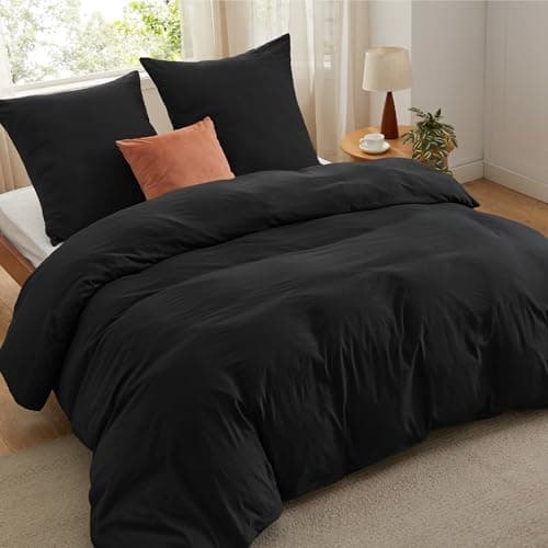 BEDSURE Bettwäsche 135x200 4‑teilig – Weiches Baumwoll‑Feeling Bettwäsche‑Set 135 x 200 cm, inkl. 2 Kissenbezüge 80x80,