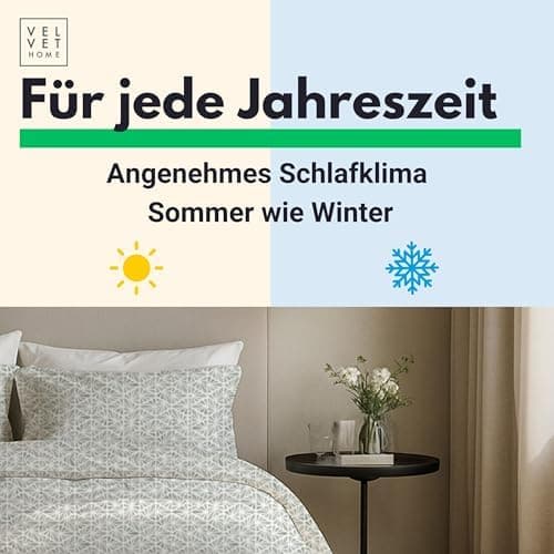 Bettwäsche 155x220 Baumwolle Jeans Blau – 2-teilig mit Reißverschluss, Bettbezug 155x220 + Kissenbezug 80x80