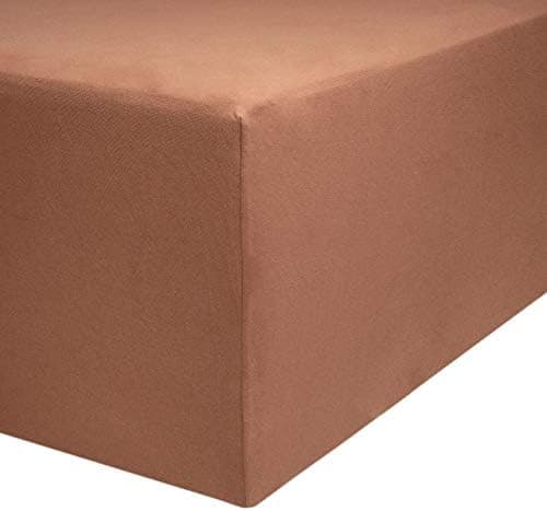 AVANTGARDE Spannbettlaken 180x200–200x220 cm, 40 cm Steg – 100% Jersey-Baumwolle 170 g/m², OEKO-TEX – passend für Boxspr