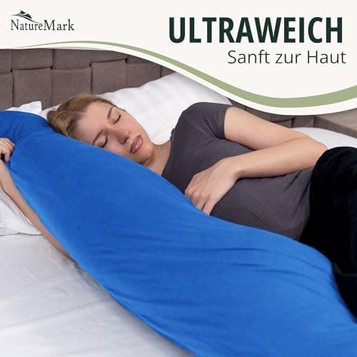 NatureMark Jersey Kissenbezüge – weich & atmungsaktiv, hautfreundlich – 40x40 cm, Anthrazit