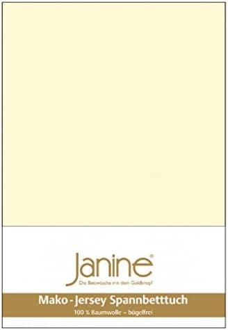 Janine Spannbettlaken Mako-Feinjersey Classic Jersey für Matratzen 180–200 x 200 cm