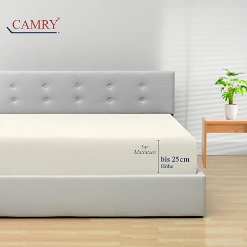 Camry Spannbettlaken 180x200–200x200 cm – Baumwoll‑Jersey Orange