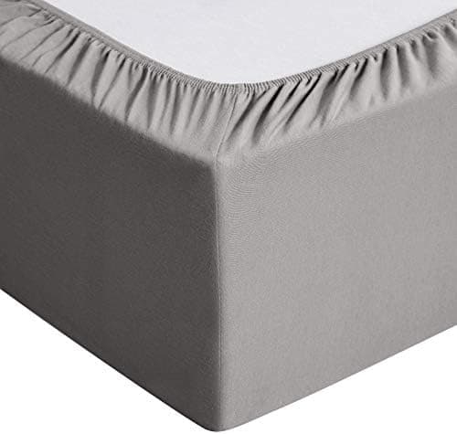 Amazon Basics Spannbettlaken – 100% Baumwolle (Jersey), 120 x 200 cm für Matratzen bis 30 cm