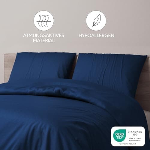 Dreamzie Kissenbezug 40x80 (2er Set) – Mikrofaser weich, OEKO-TEX STANDARD 100, Anthrazit mit Reißverschluss