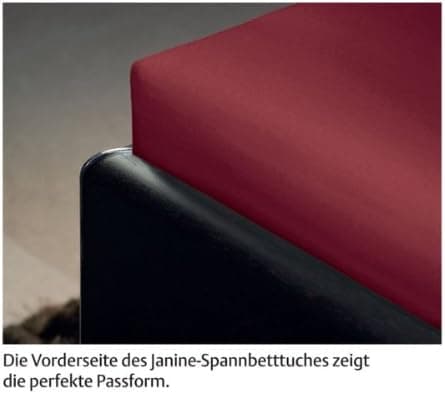 Janine Spannbettlaken Mako-Feinjersey Classic Jersey für Matratzen 180–200 x 200 cm