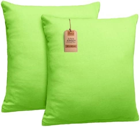 NatureMark Jersey Kissenbezüge – weich & atmungsaktiv, hautfreundlich – 40x40 cm, Anthrazit