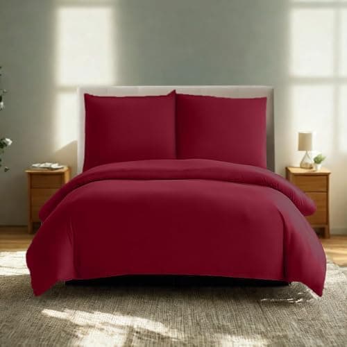 Komfortec Bettwäsche 2‑teilig (Bettbezug 155x220 + Kissenbezug 80x80) – superweiche gebürstete 100% Mikrofaser, Grau, OE