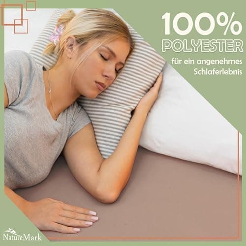 NatureMark Mikrofaser-Spannbettlaken 90x200–100x200 cm, türkis